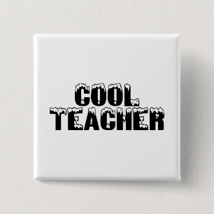 Cool Teacher - Gepersonaliseerd Vierkante Button 5,1 Cm