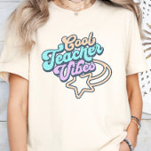 Cool Teacher Vibes Retro Stijl Cadeau T-shirt