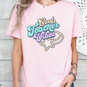 Cool Teacher Vibes Retro Stijl Cadeau T-shirt