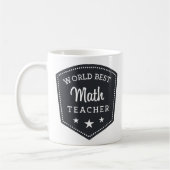 Cool Teacher Wiskunde Gift World Best Wiskunde Tea Koffiemok (Links)