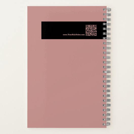 Cool Team Afbeelding Hair Stylist Logo Motto Notitieboek (Achterkant)