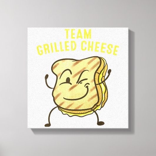 Cool Team Gegrilde Kaas Cadeau Grappige Squad Gero Canvas Afdruk (Voorkant)