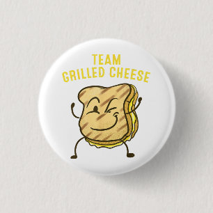 Cool Team Gegrilde Kaas Cadeau Grappige Squad Gero Ronde Button 3,2 Cm