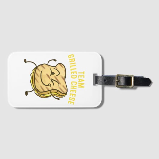 Cool Team Gegrilde Kaas Gift Grappig Squad Toasted Bagagelabel (Voorkant (horizontaal))