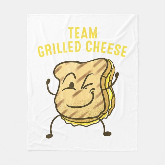 Cool Team Gegrilde Kaas Gift Grappig Squad Toasted Fleece Deken (Voorkant)