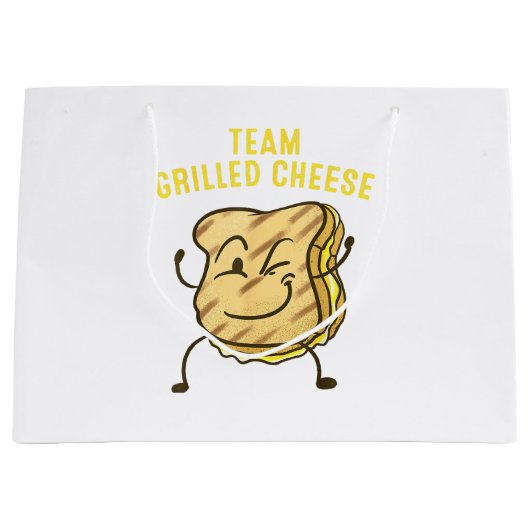 Cool Team Gegrilde Kaas Gift Grappig Squad Toasted Groot Cadeauzakje (Voorkant)