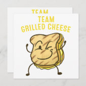 Cool Team Gegrilde Kaas Gift Grappig Squad Toasted Kaart (Voorkant / Achterkant)