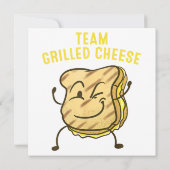 Cool Team Gegrilde Kaas Gift Grappig Squad Toasted Kaart (Achterkant)