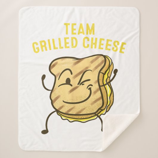 Cool Team Gegrilde Kaas Gift Grappig Squad Toasted Sherpa Deken (Voorkant)