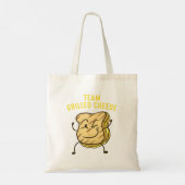 Cool Team Gegrilde Kaas Gift Grappig Squad Toasted Tote Bag (Achterkant)
