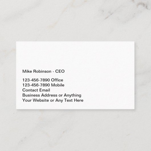 Cool Technology Thema Visitekaartjes (Achterkant)