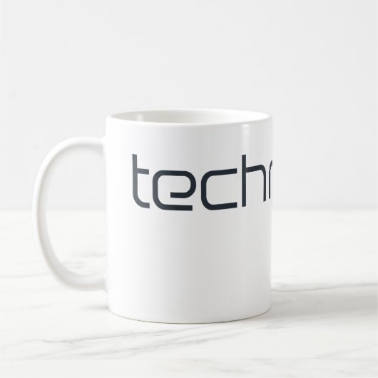 Cool Technotekst Techno Tekst Koffiemok (Links)