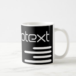 Cool Technotext Techno Tekst Zwart Koffiemok