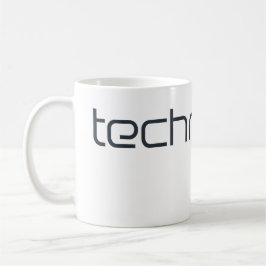 Cool Technotext Techno Text Koffiemok