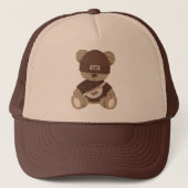 Cool Teddy Bear: Beste Beer Design Trucker Pet (Voorkant)