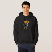 Cool Teddy Bear Boys Best Friends Style Illustrati Hoodie (Voorkant volledig)