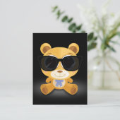 Cool Teddy Bear Briefkaart (Staand voorkant)