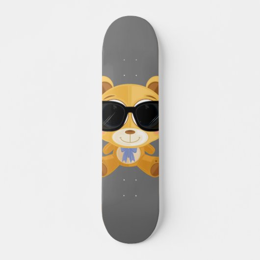 Cool Teddy Bear Persoonlijk Skateboard (Voorkant)