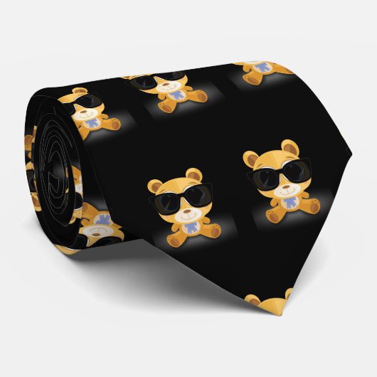 Cool Teddy Bear Stropdas (Opgerold)