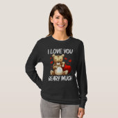 Cool Teddy Bear voor mannen Plush Stuffed Speelgoe T-shirt (Voorkant volledig)
