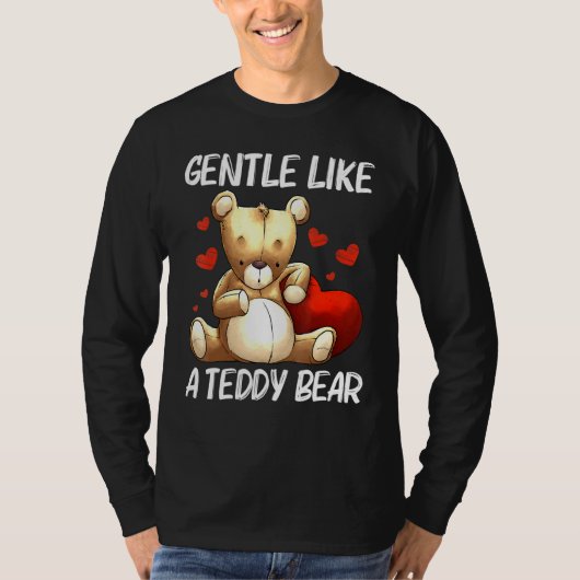 Cool Teddy Bear voor mannen Plush Stuffed Speelgoe T-shirt (Voorkant)
