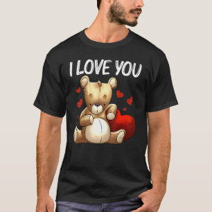 Cool Teddy Bear voor mannen Plush Stuffed Speelgoe T-shirt
