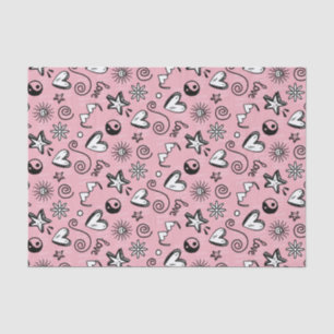 Cool Teen Love Doodle Pattern Valentijnsdag Tissuepapier