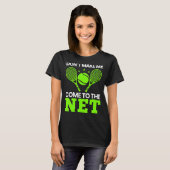 Cool Tennis Ball Player Net Game Coach Sports Out T-shirt (Voorkant volledig)