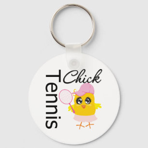 Cool Tennis Chick Sleutelhanger