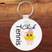 Cool Tennis Chick Sleutelhanger (Voorkant)