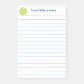 Cool Tennis Coach Lined Custom Post-it® Notes (Voorkant)