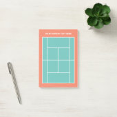 Cool tennis court layout Post-it Notes for coach (Kantoor)