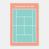 Cool tennis court layout Post-it Notes for coach (Voorkant)