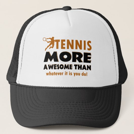 Cool Tennis-design Trucker Pet (Voorkant)