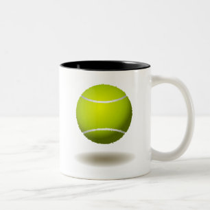 Cool Tennis Emblem 2 Tweekleurige Koffiemok