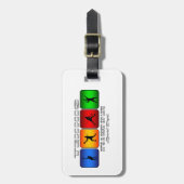 Cool Tennis is een manier van leven (mannen) Bagagelabel (Voorkant verticaal)