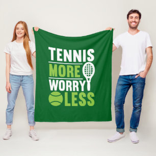Cool Tennis woordkunst Fleece Deken