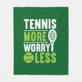 Cool Tennis woordkunst Fleece Deken (Voorkant)