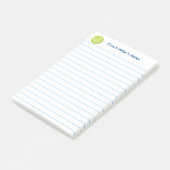 Cool tenniscoach gelinieerd op maat post-it® notes (Schuin)