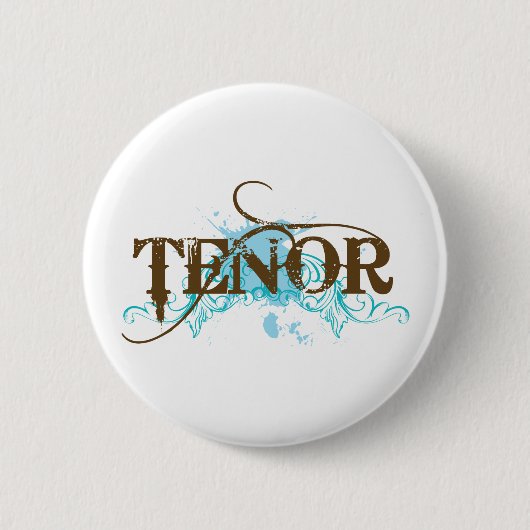 Cool Tenor Blue Ronde Button 5,7 Cm (Voorkant)