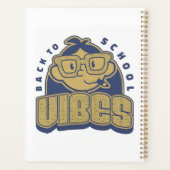 Cool Terug naar School Vibes Cartoon Art Planner (Achterkant)
