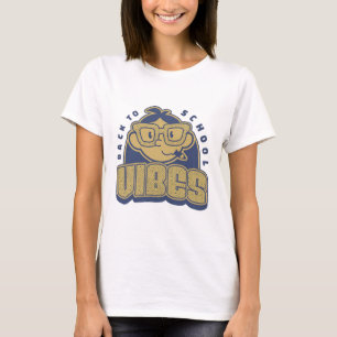Cool Terug naar School Vibes Cartoon Art T-shirt