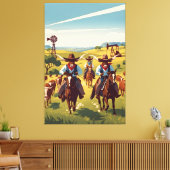 Cool Texas Canvas Afdruk (Insitu (Woonkamer))