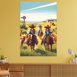 Cool Texas Canvas Afdruk