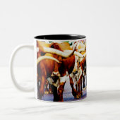 Cool Texas Longhorn Mok voor je favoriete Texaan (Links)