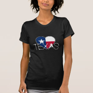 Cool Texas Tee Shirt for Girls met hart en stijl
