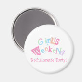 Cool Text Girls Weekend Bachelorette Party Magneet (Voorkant / Achterkant)