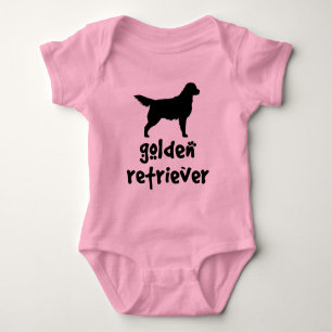 Cool Text Golden Retriever Romper