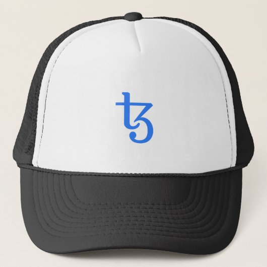 Cool Tezos Cryptocurrency Coin Sign Trucker Pet (Voorkant)