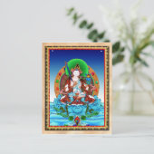 Cool thangka Akasagarbha Bodhisattva Mahasattva Briefkaart (Staand voorkant)
